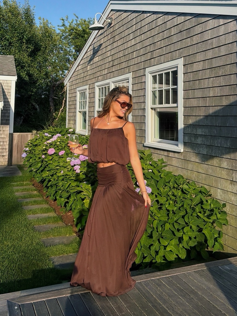 REFORMATION Astrid Set in Walnut 6